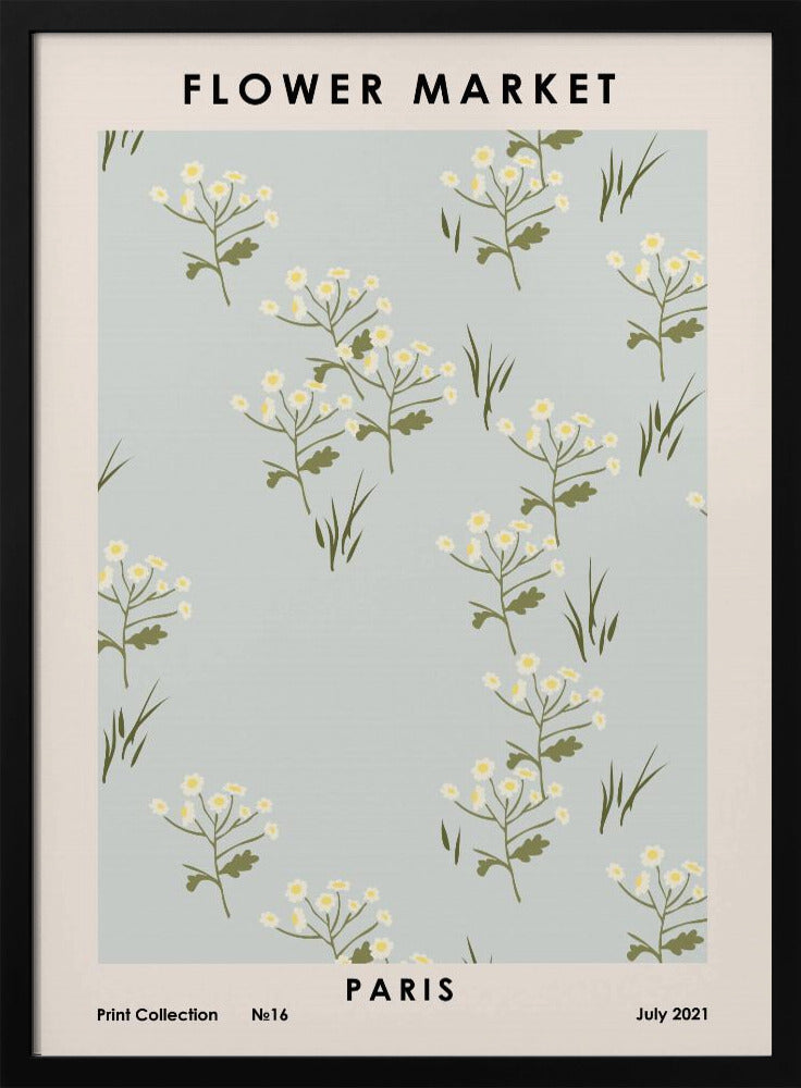 Bloemenmarkt Parijs | Poster