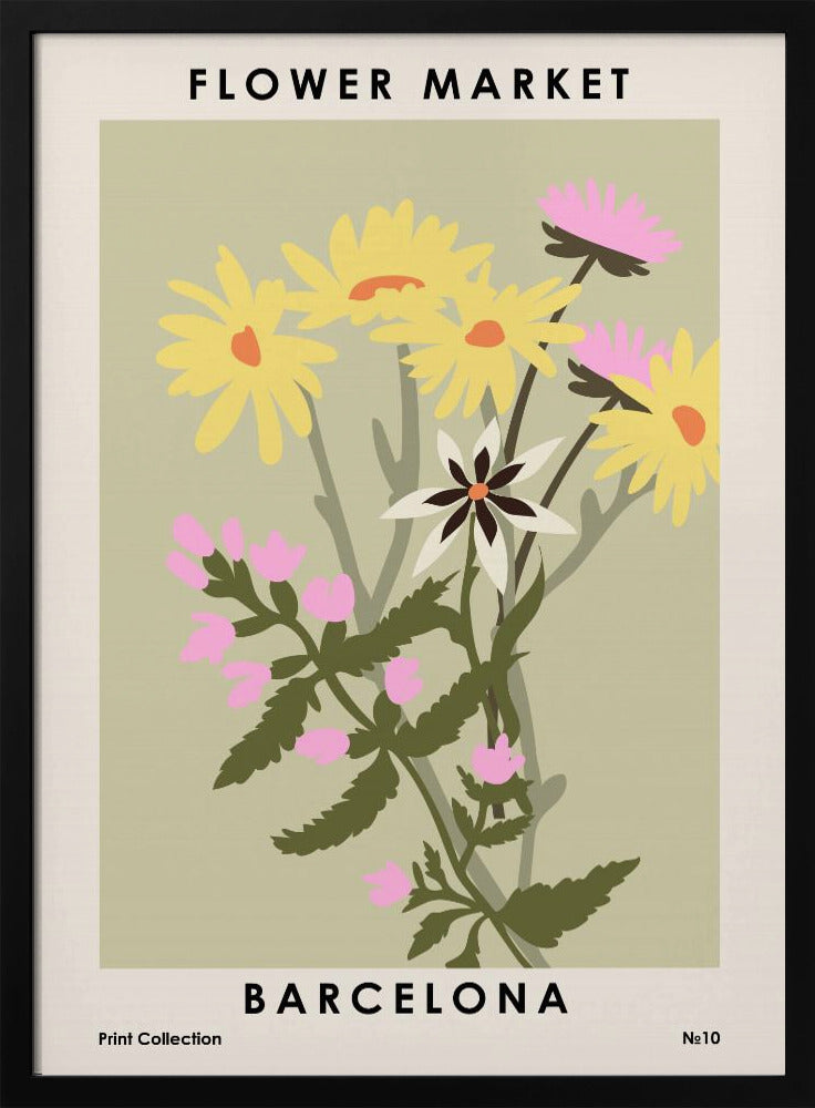 Bloemenmarkt Barcelona | Poster