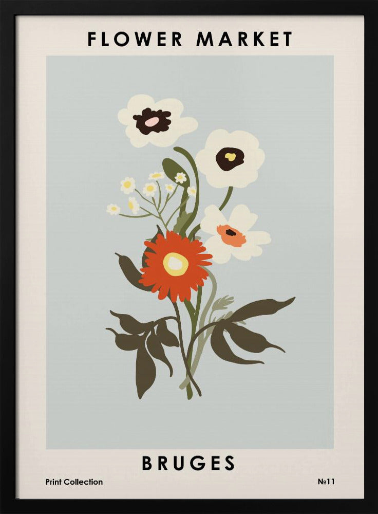 Bloemenmarkt Brugge | Poster