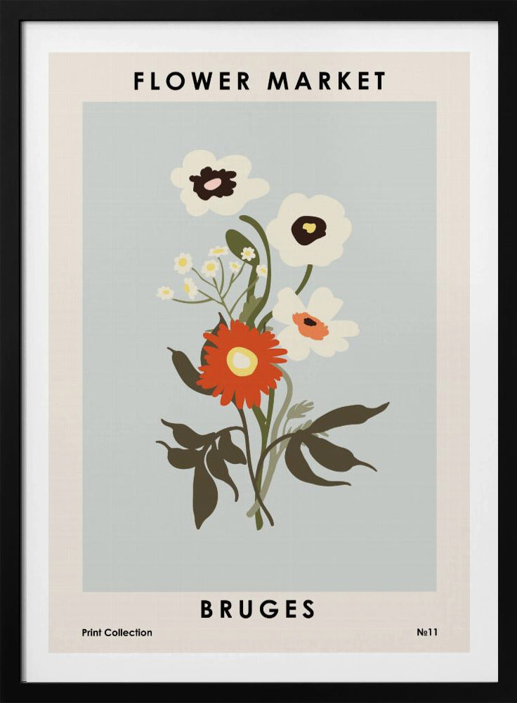 Bloemenmarkt Brugge | Poster
