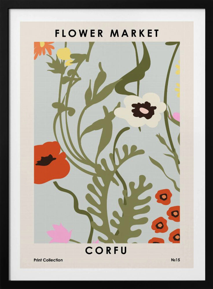 Bloemenmarkt Corfu | Poster
