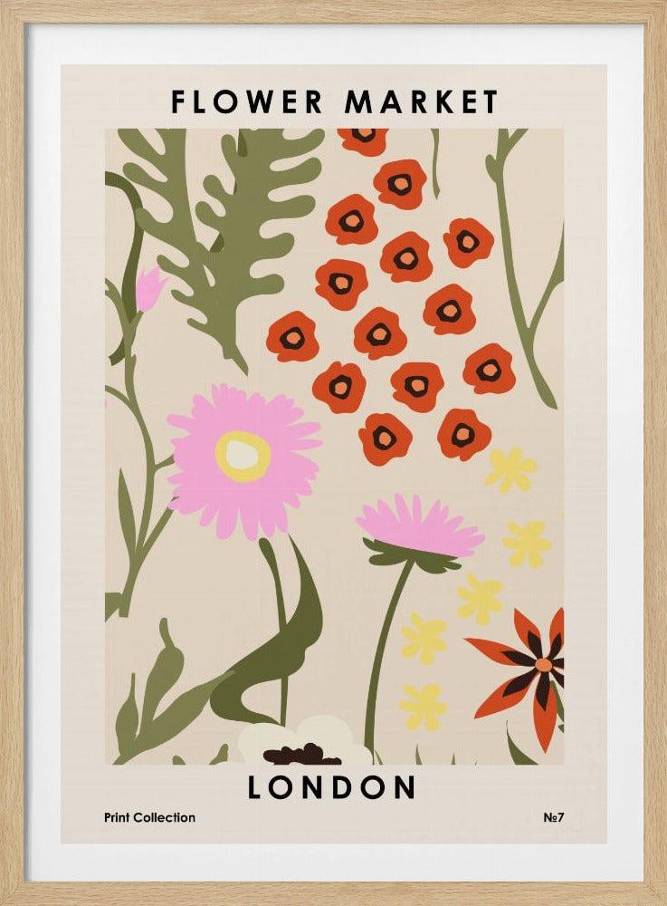 Flower Market London | Poster