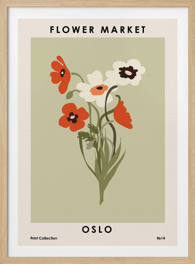 Flower Market Oslo | Poster