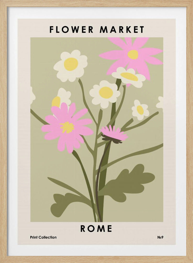 Flower Market Rome | Poster