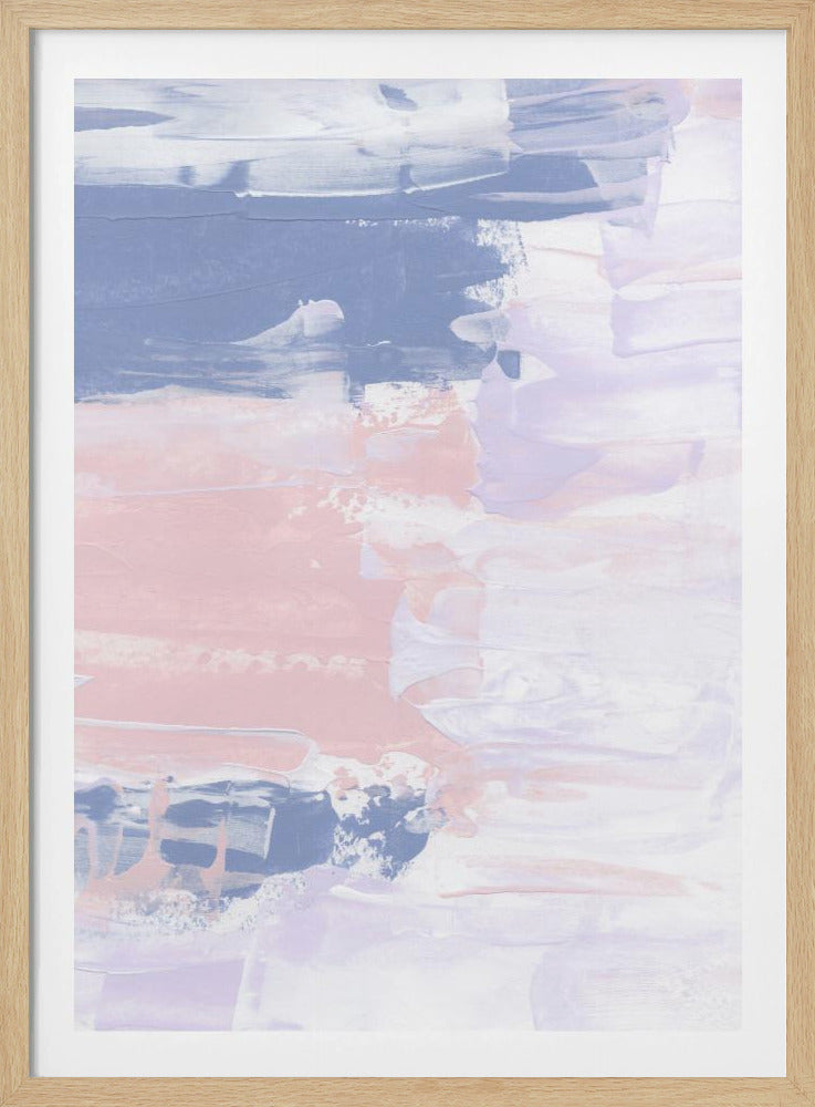 Pastelpenseelstreken | Poster