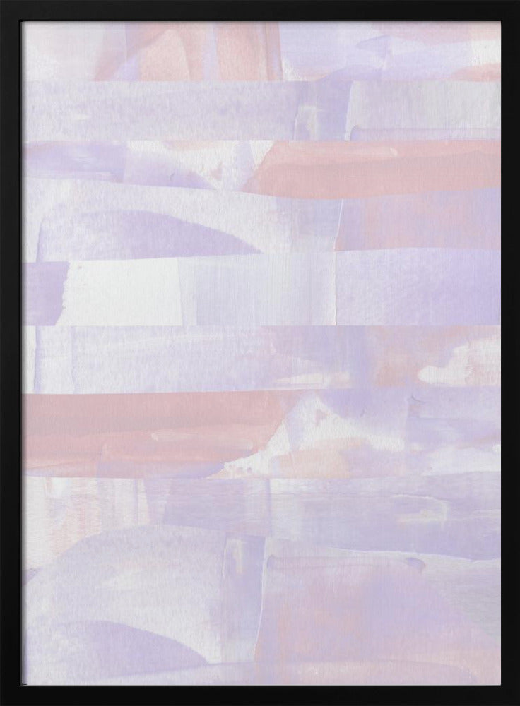 Pasteltinten van lavendel en perzik | Poster