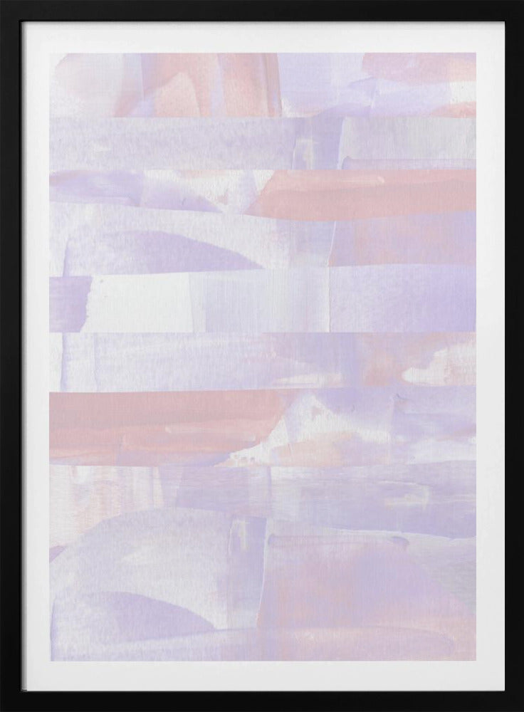 Pasteltinten van lavendel en perzik | Poster