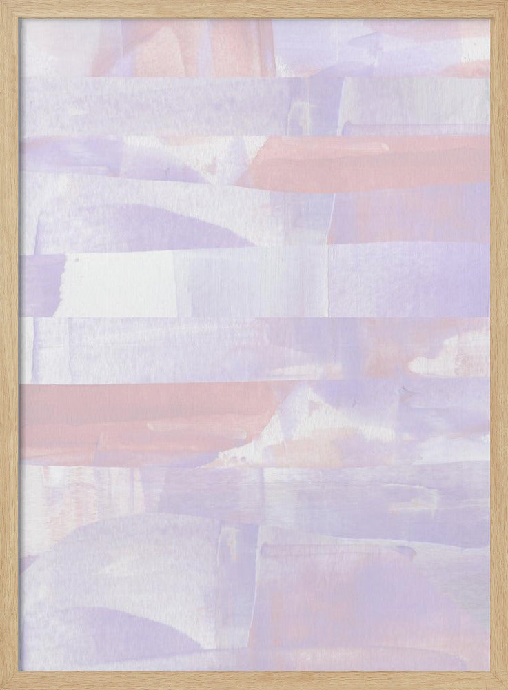 Pasteltinten van lavendel en perzik | Poster