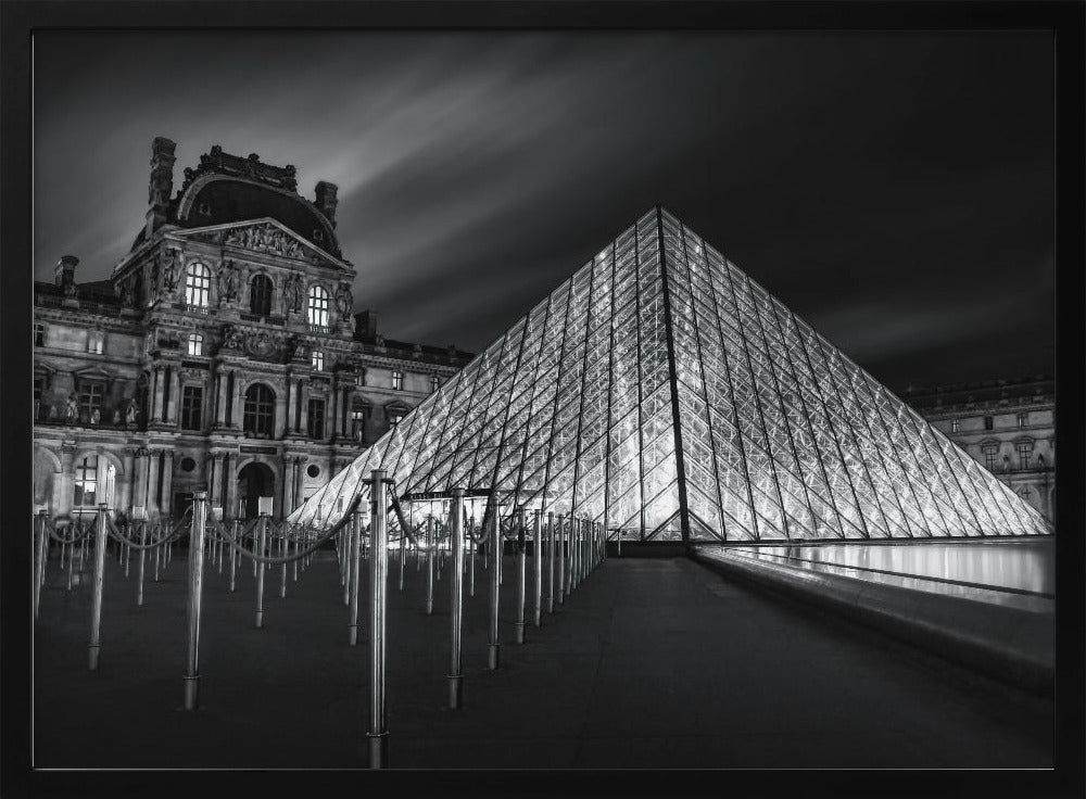 Louvre bij nacht | Poster
