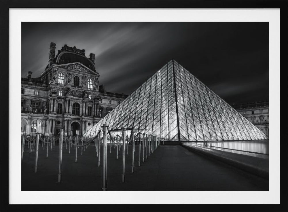 Louvre bij nacht | Poster