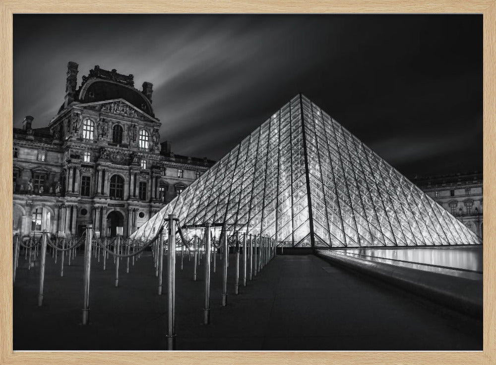 Louvre bij nacht | Poster