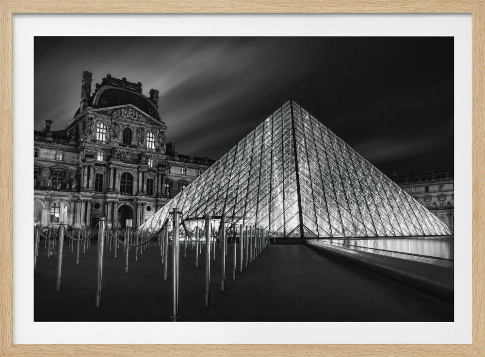 Louvre bij nacht | Poster