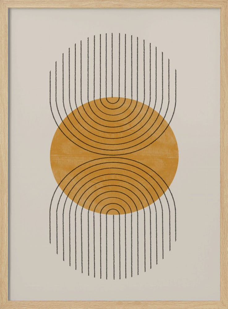 Symmetrische golven | Poster
