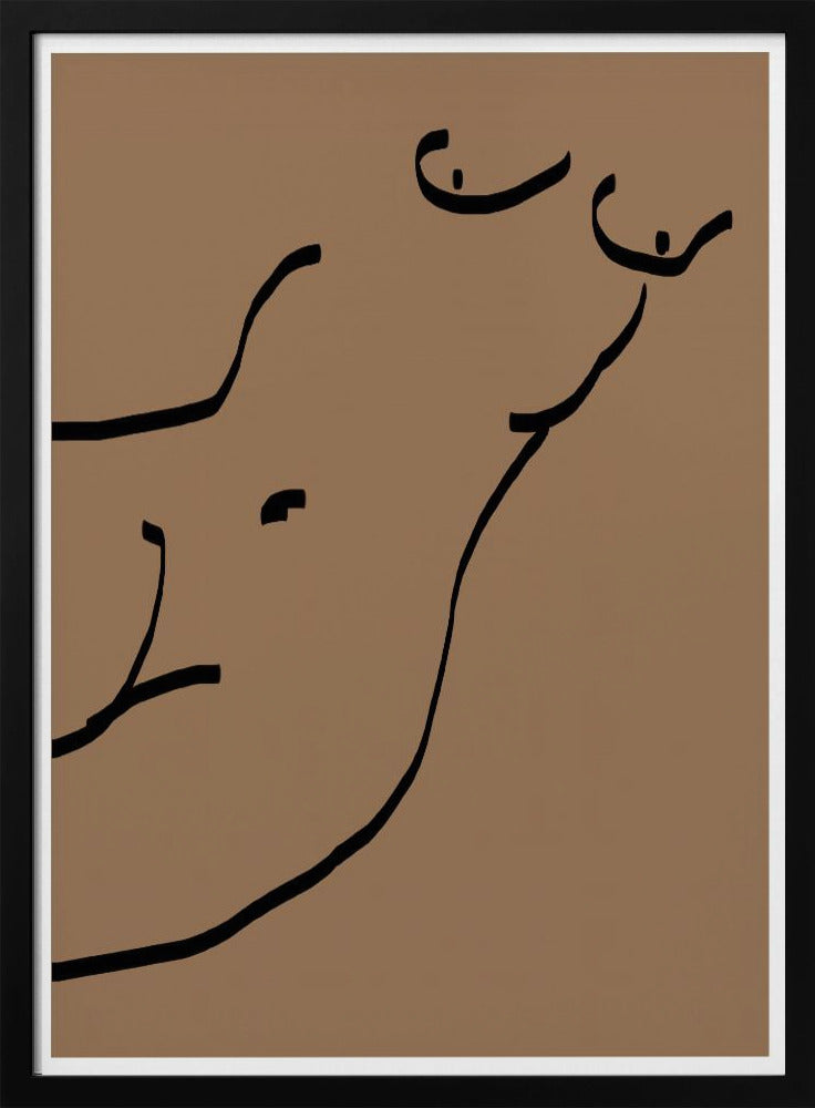 Gebogen lijnen | Poster