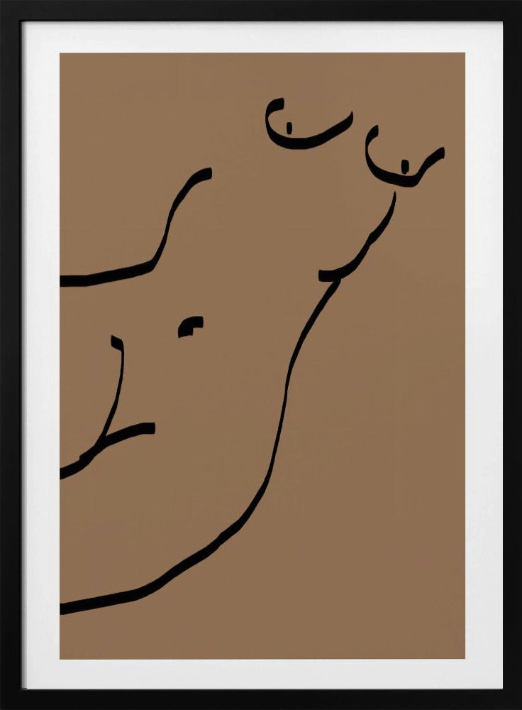 Gebogen lijnen | Poster