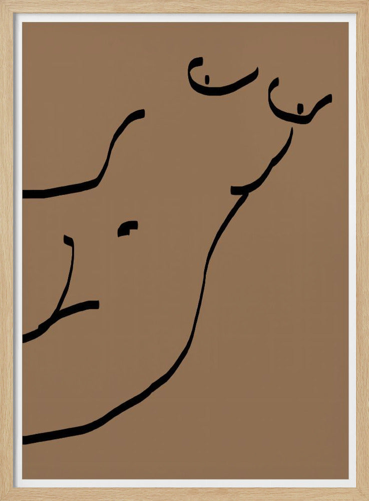 Gebogen lijnen | Poster