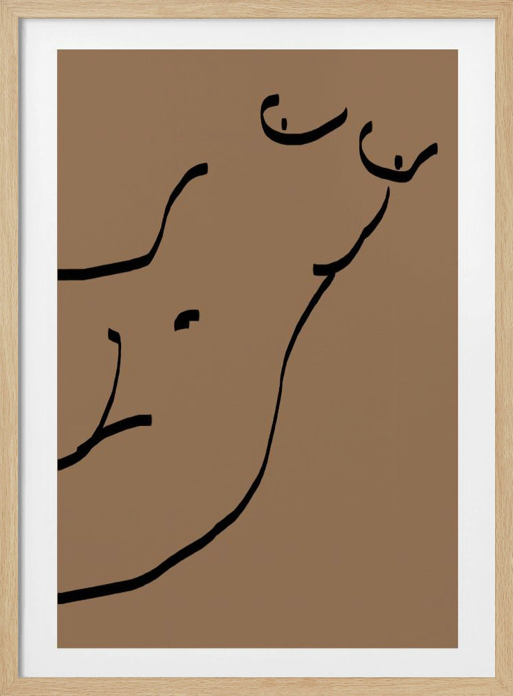 Gebogen lijnen | Poster