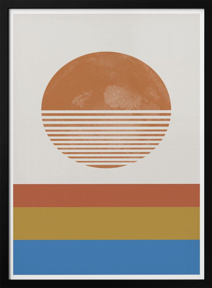 Gestreepte Horizon Zon | Poster