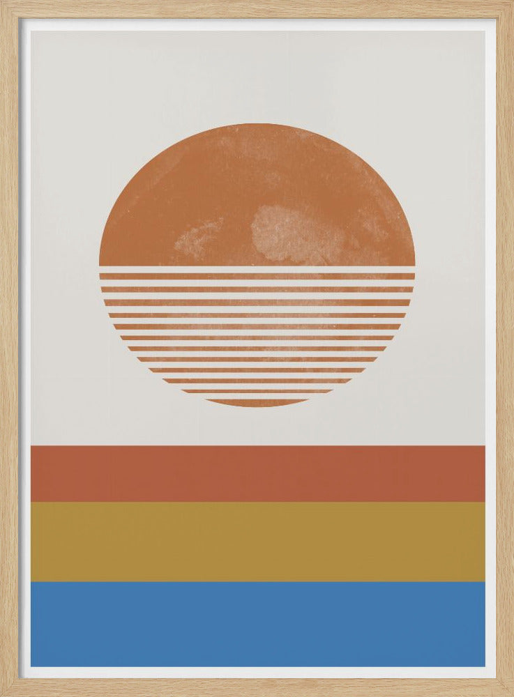 Gestreepte Horizon Zon | Poster