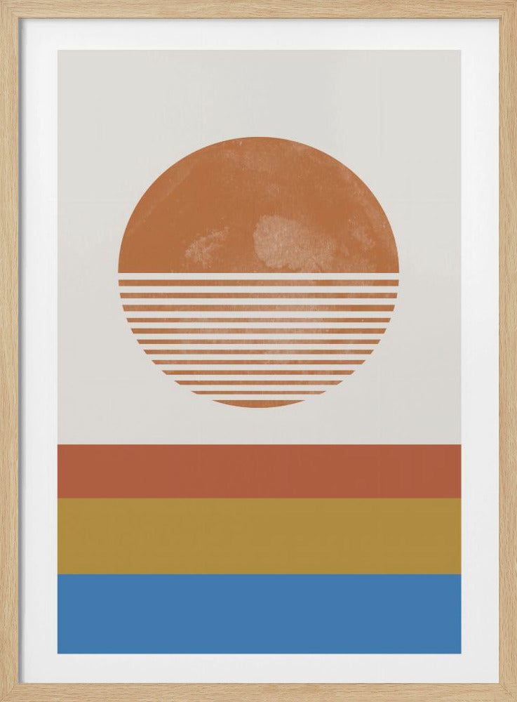 Gestreepte Horizon Zon | Poster
