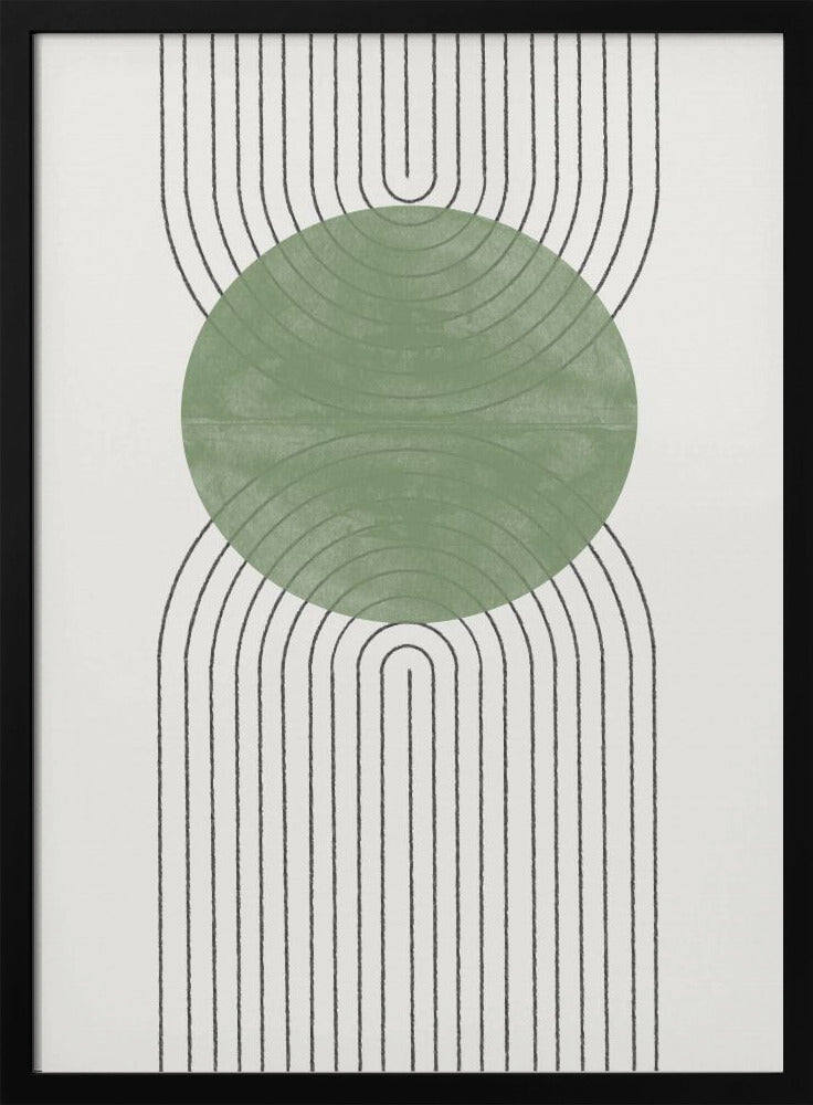 Groene Harmonie Flow | Poster