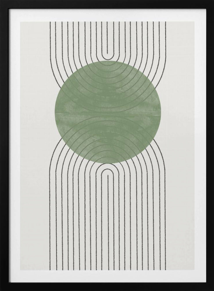 Groene Harmonie Flow | Poster