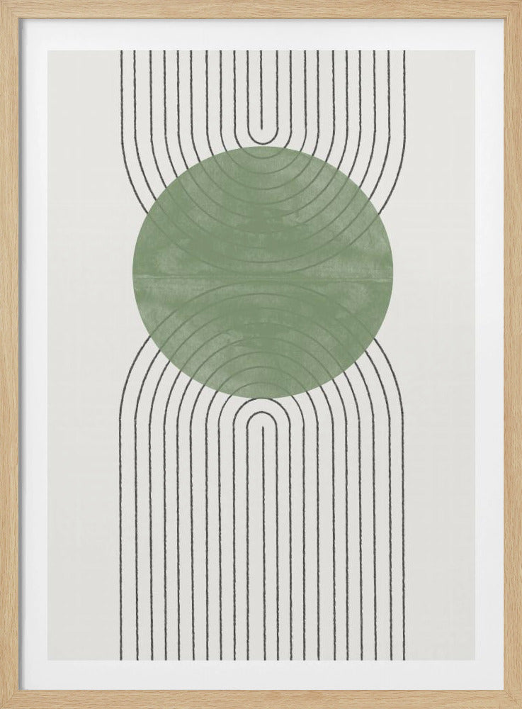 Groene Harmonie Flow | Poster