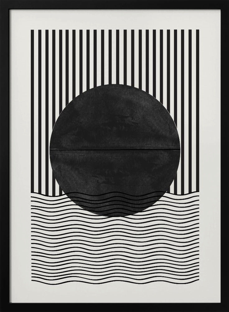 Monochrome zonsverduistering | Poster