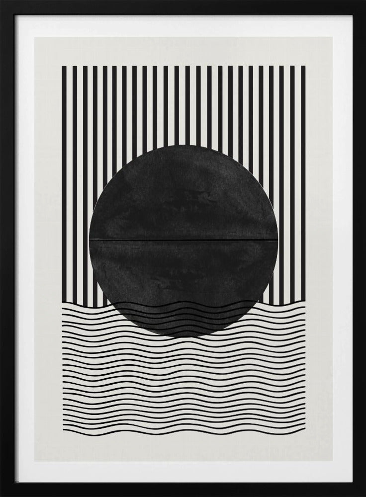 Monochrome zonsverduistering | Poster
