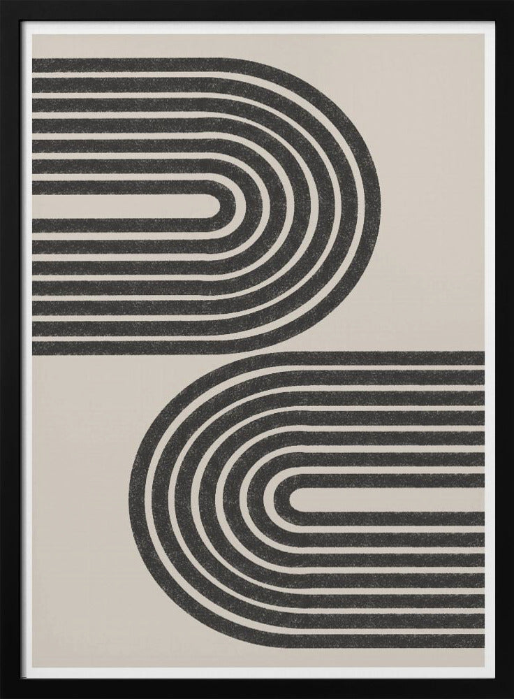 Gebogen lijnen dansen | Poster