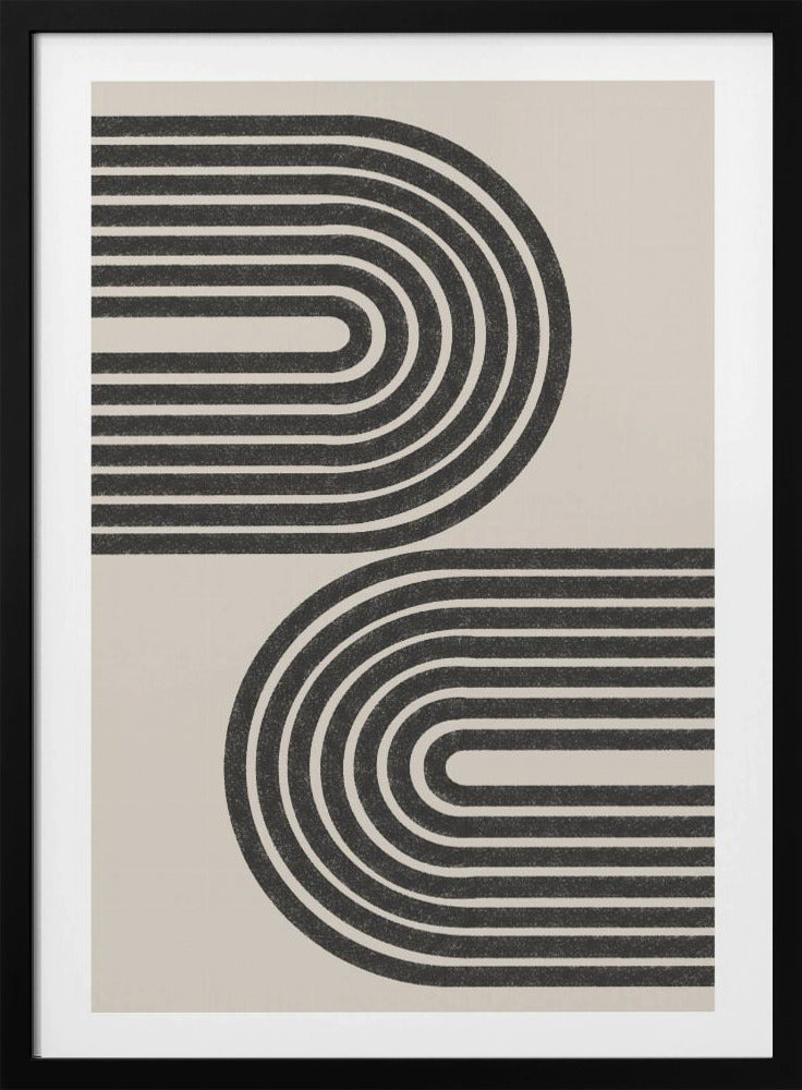 Gebogen lijnen dansen | Poster