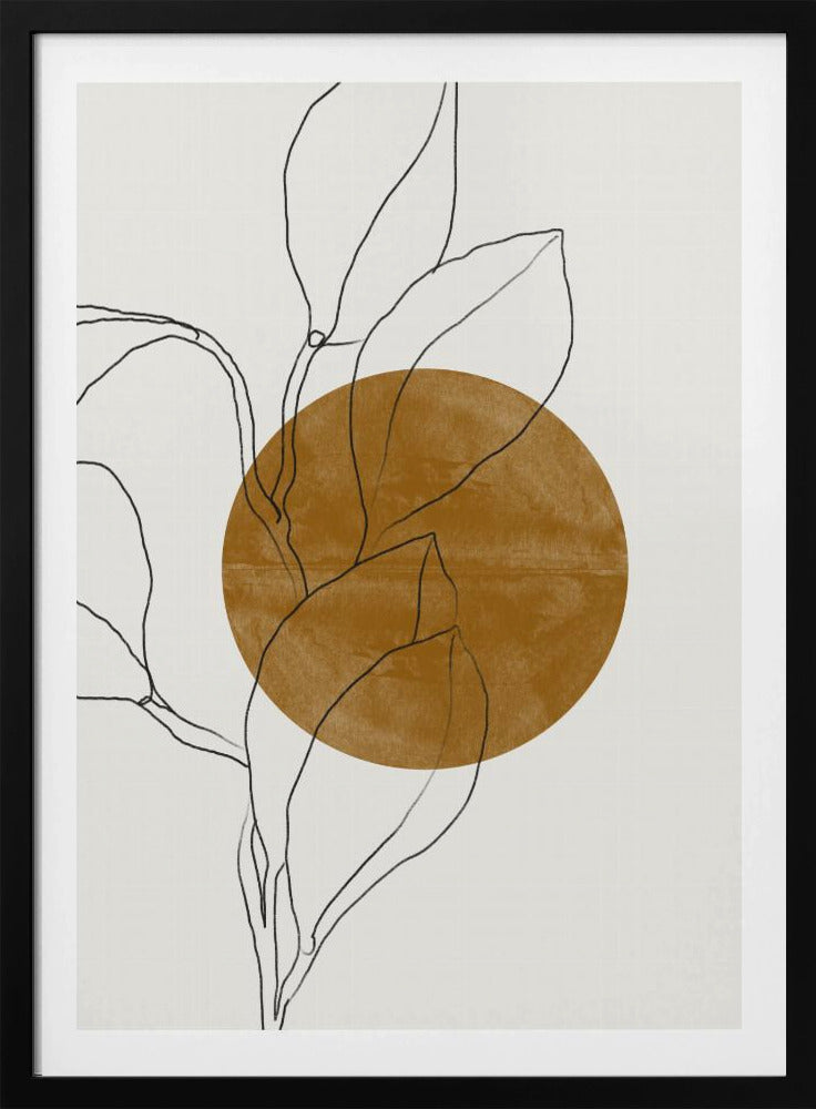Line Leaf Harmony | Poster