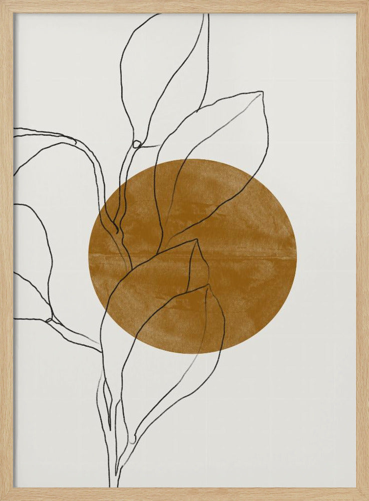 Line Leaf Harmony | Poster