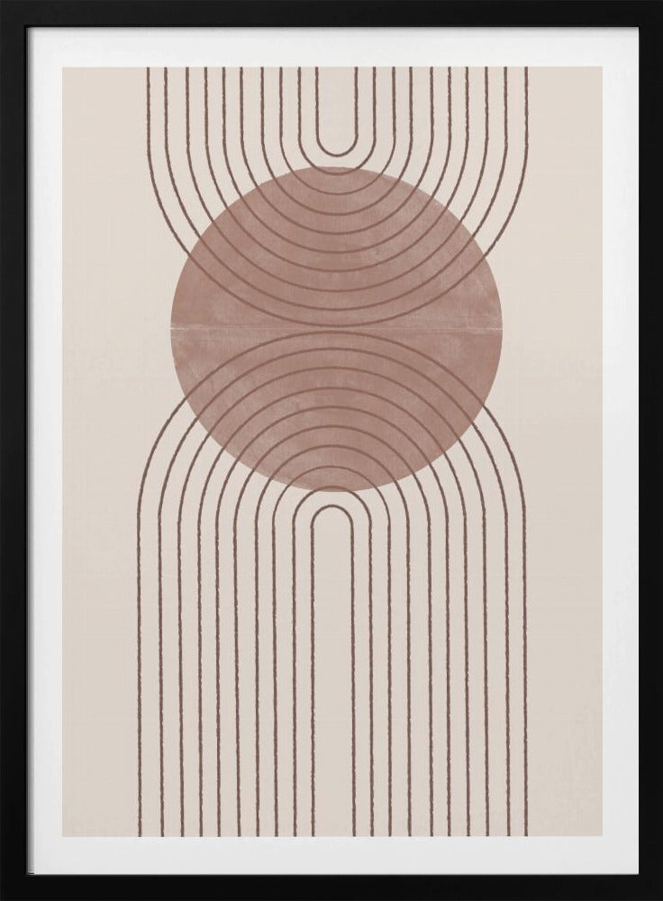 Gebogen paden | Poster