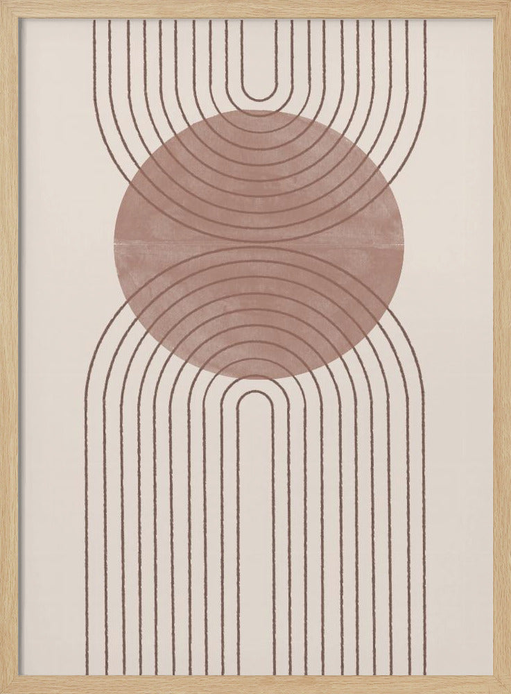 Gebogen paden | Poster