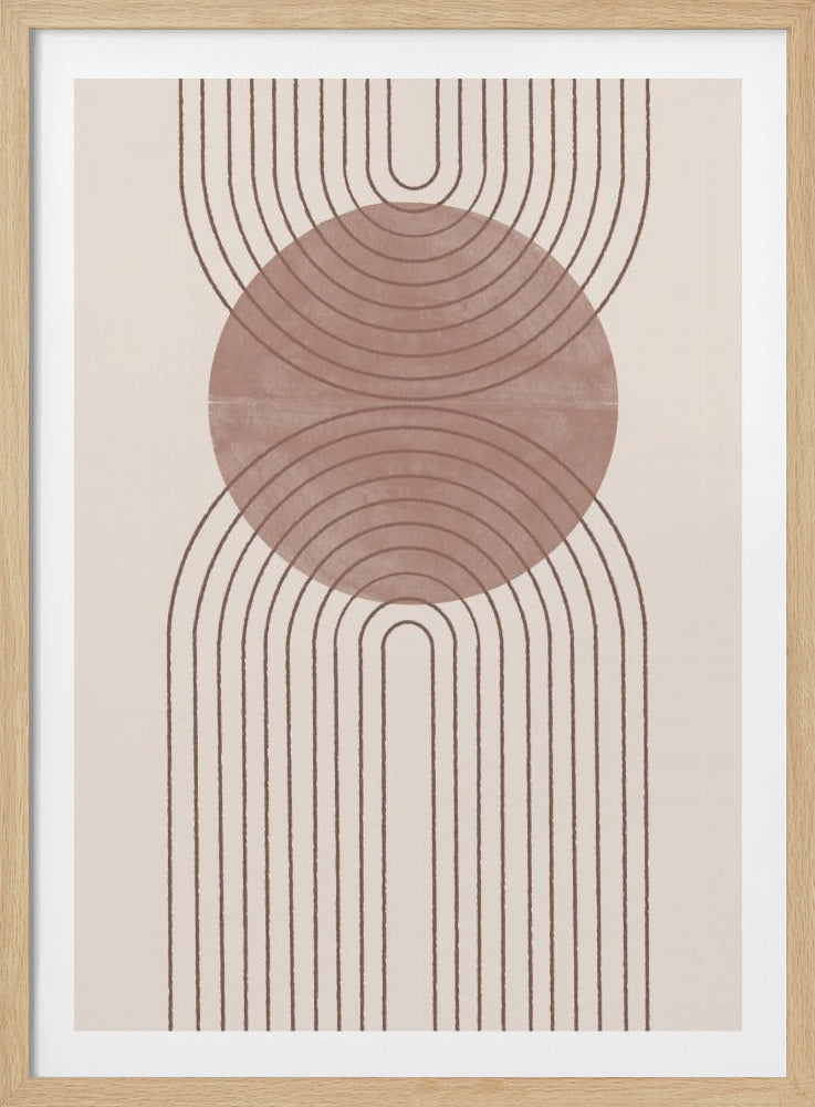 Gebogen paden | Poster
