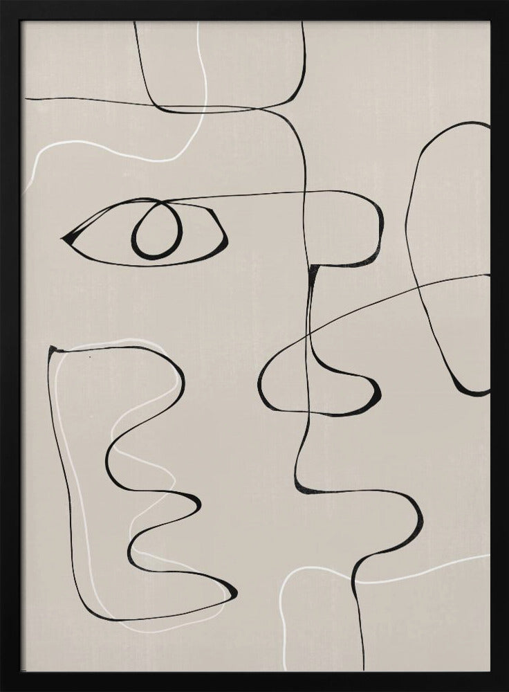 Abstract Gezichtslandschap | Poster
