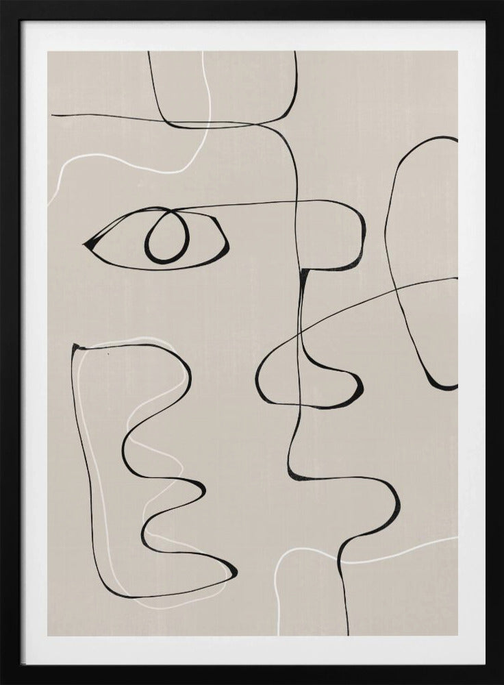 Abstract Gezichtslandschap | Poster
