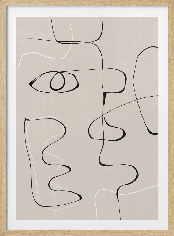 Abstract Gezichtslandschap | Poster