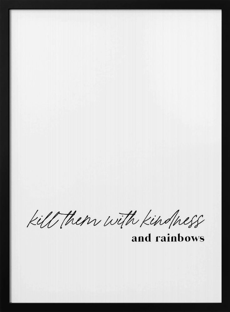 Minimalistisch typografisch kunstwerk | Poster