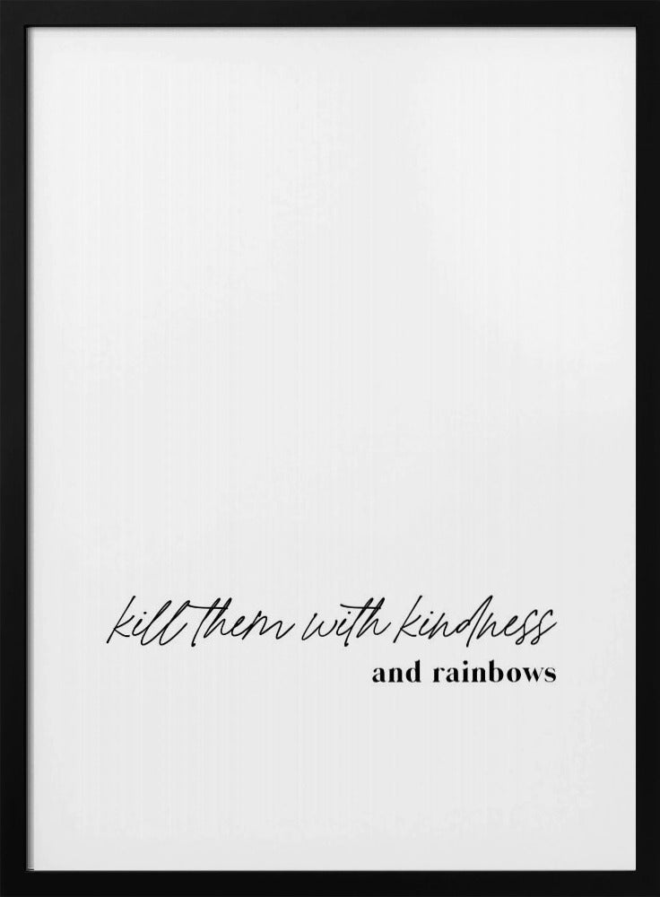 Minimalistisch typografisch kunstwerk | Poster