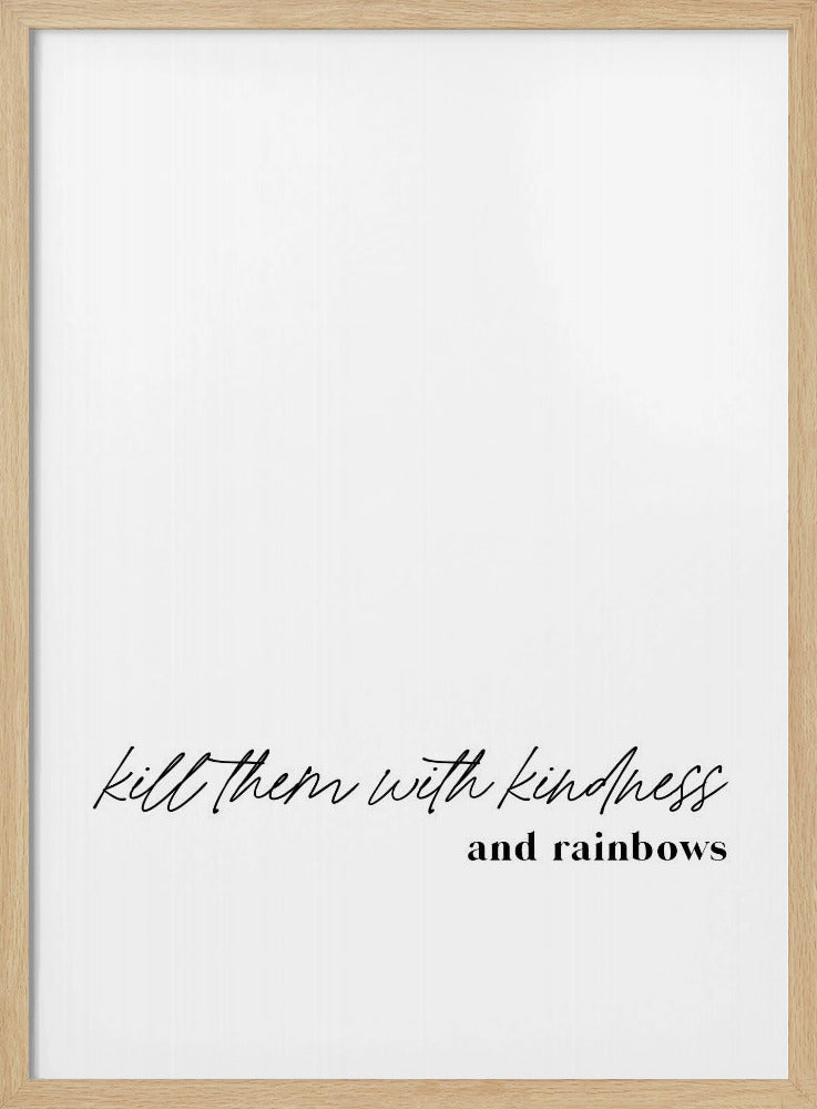 Minimalistisch typografisch kunstwerk | Poster