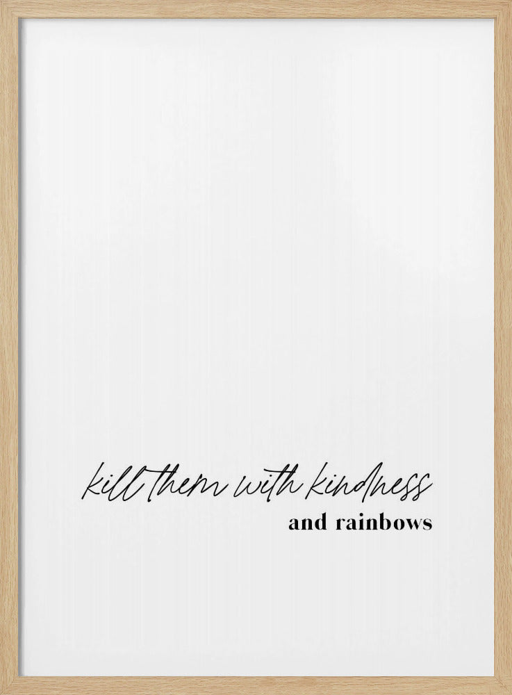 Minimalistisch typografisch kunstwerk | Poster