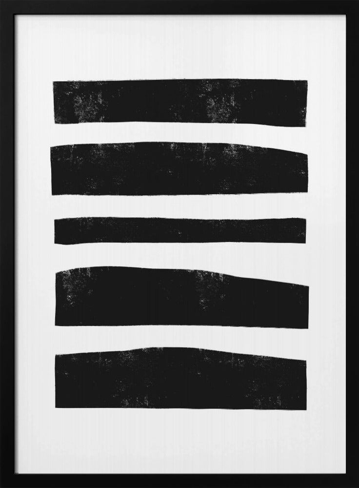 Monochrome strepen | Poster