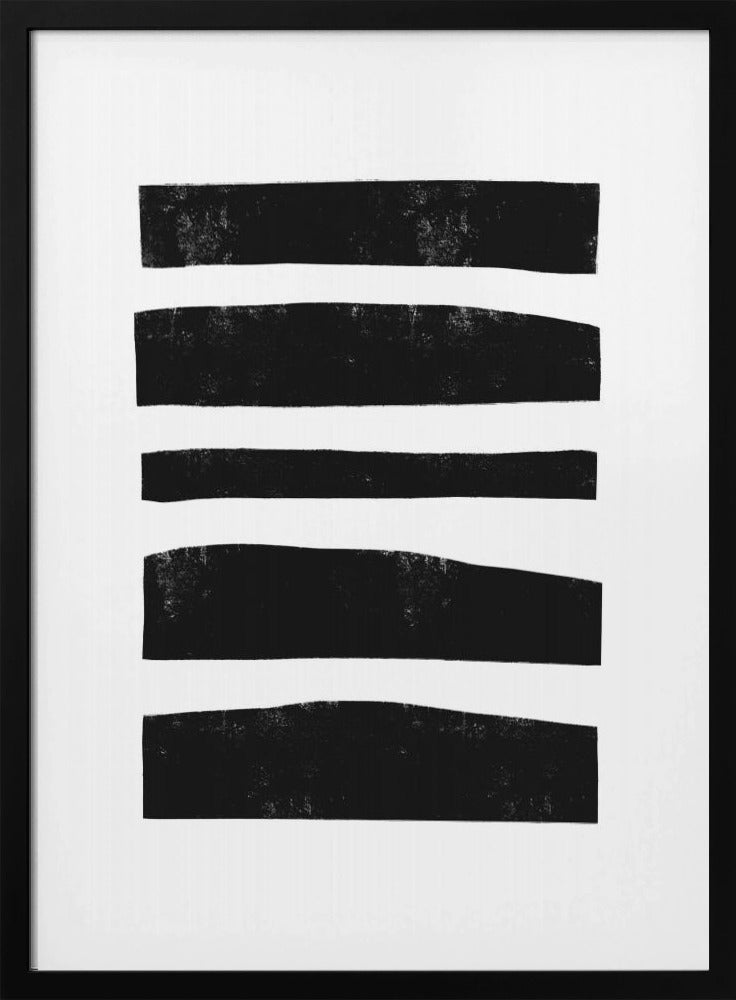 Monochrome strepen | Poster