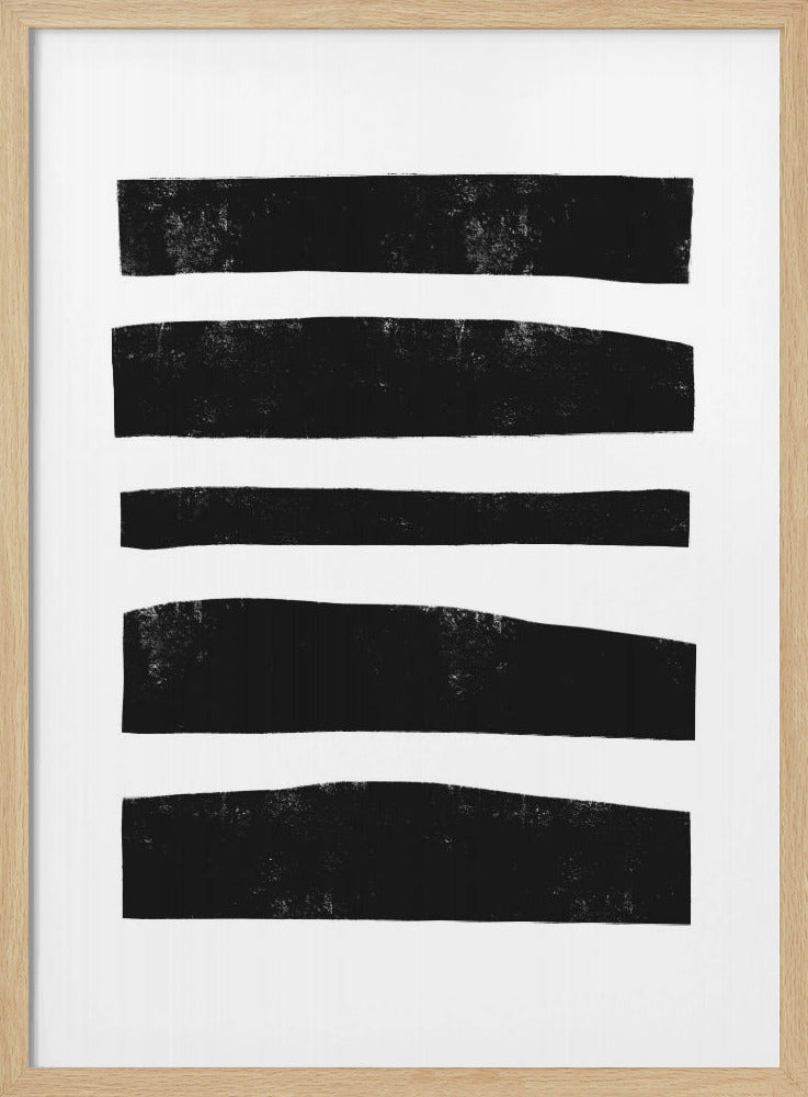 Monochrome strepen | Poster