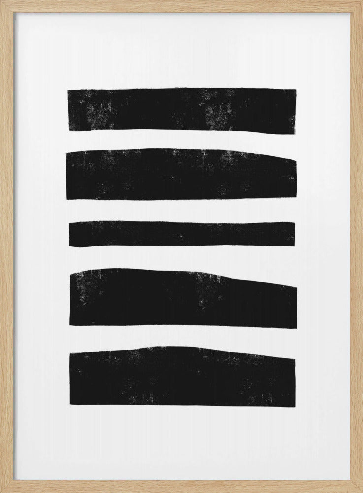Monochrome strepen | Poster