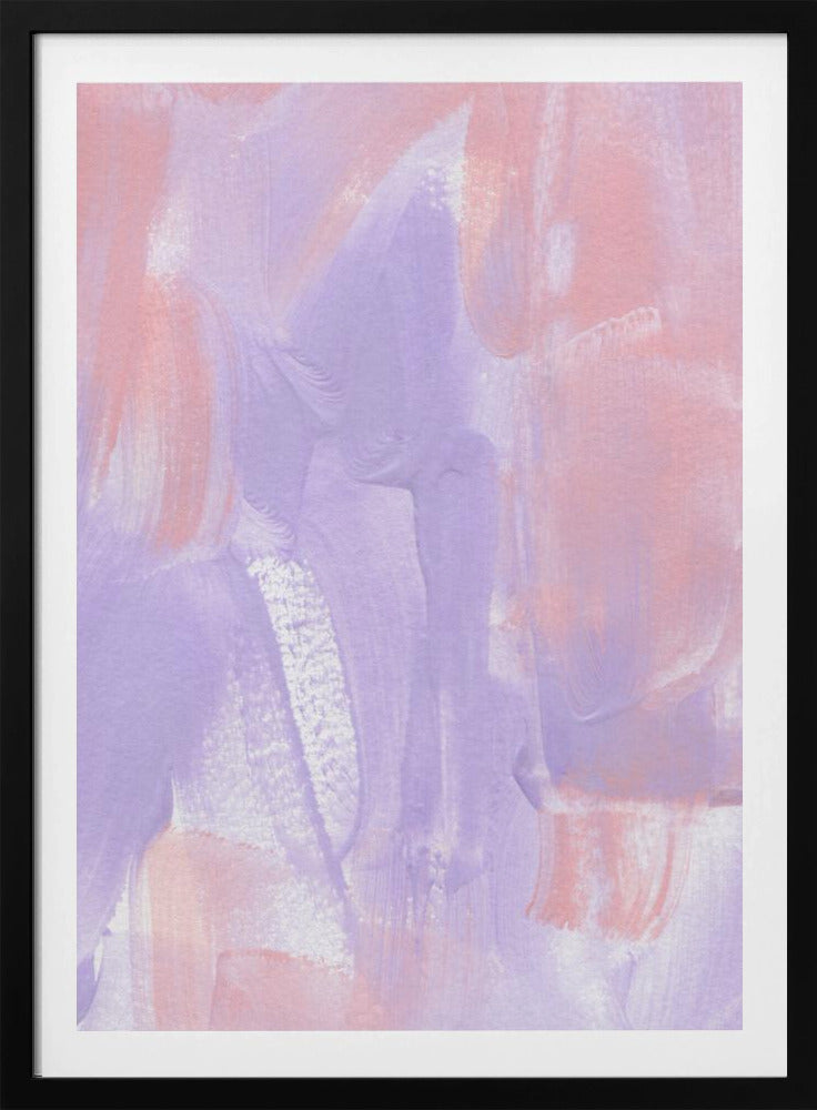 Paars in roze | Poster