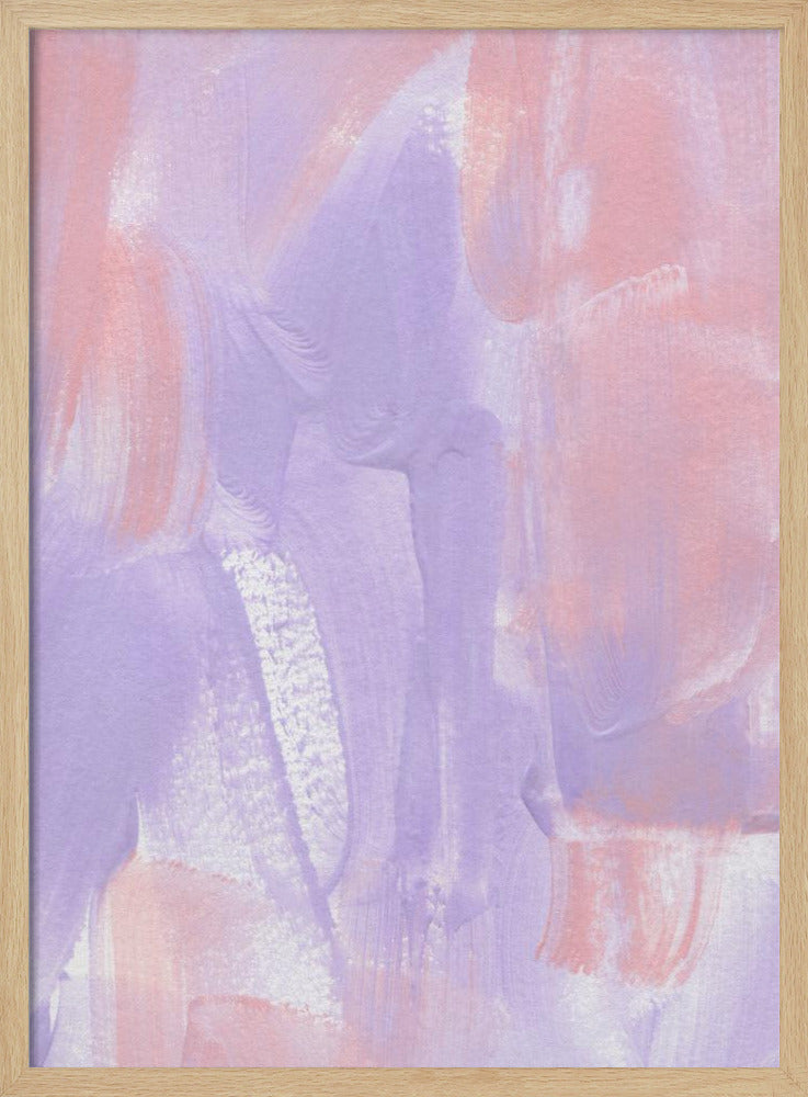 Paars in roze | Poster