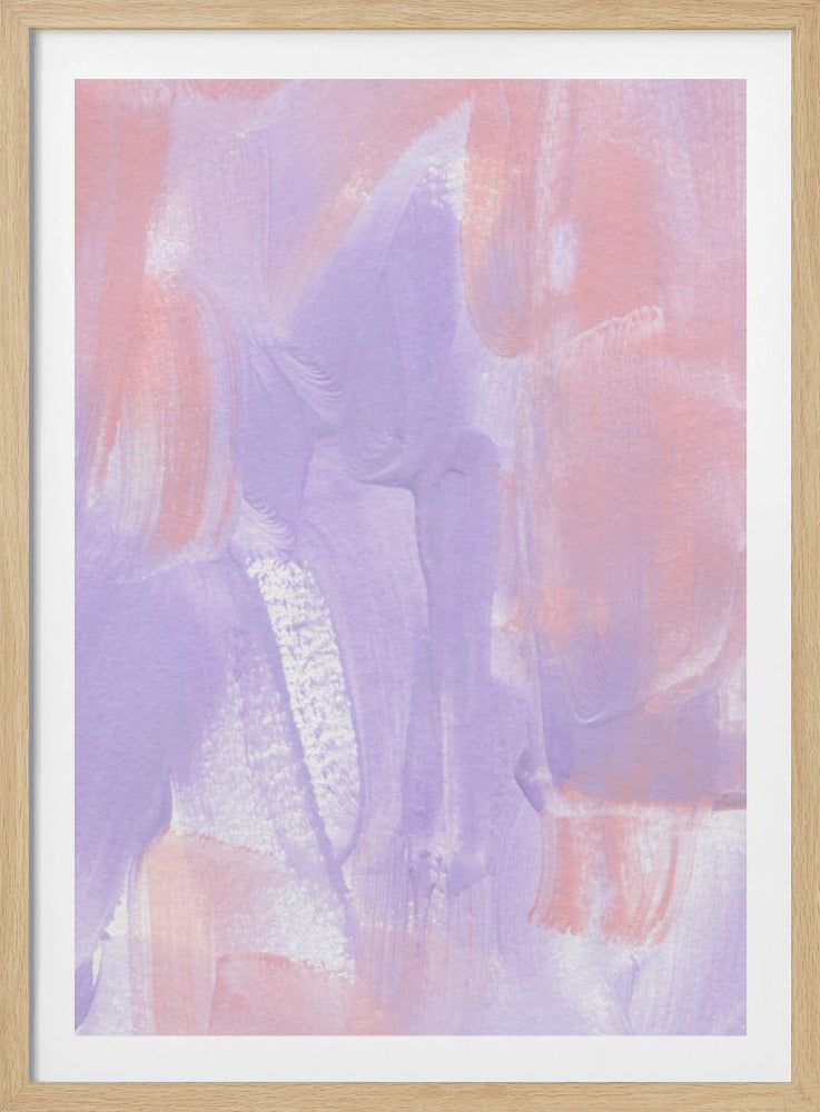 Paars in roze | Poster